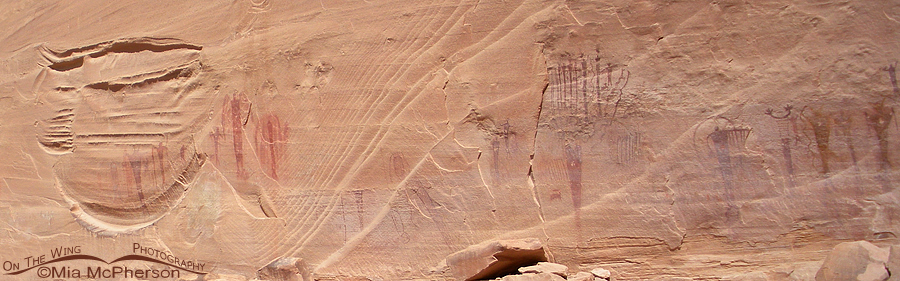 Panel of Petroglyphs and Pictographs, San Rafael Swell, Utah