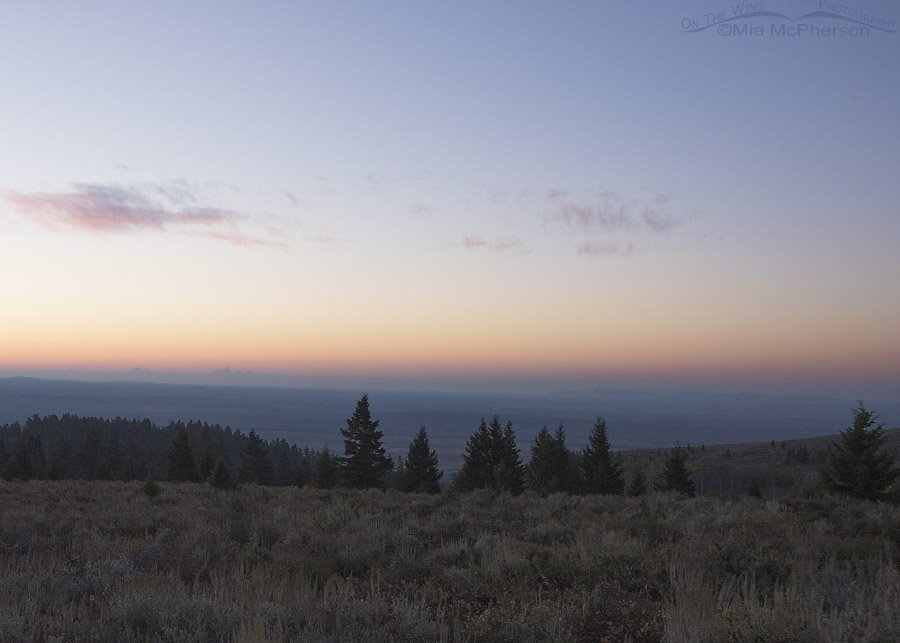 Looking towards the west side of the Tetons from Clark County, Idaho