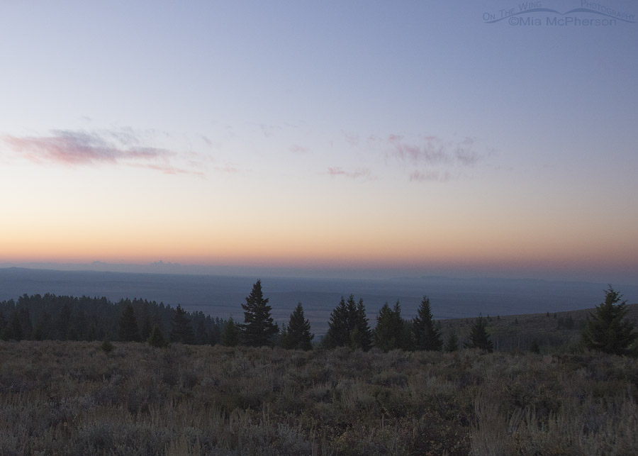 Looking towards the west side of the Tetons from Clark County, Idaho
