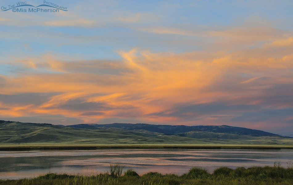 Colorful clouds at sunset from Red Rock Lakes NWR, Centennial Valley, Beaverhead County, Montana