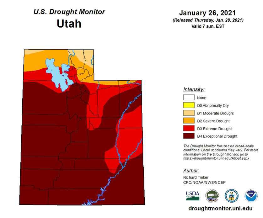 U.S. Drought Monitor - Utah