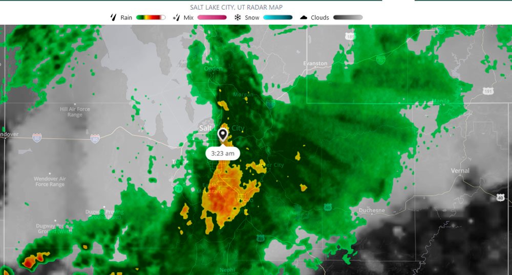 Radar at 3:23 am on August 18 2021