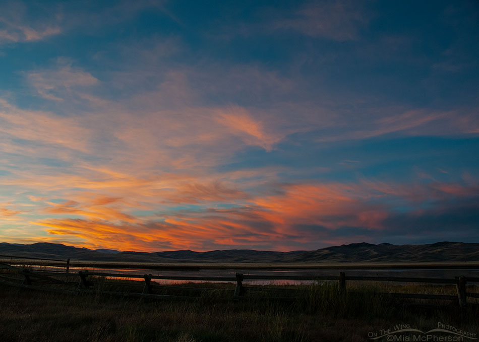 Colorful twilight at Red Rock Lakes NWR, Centennial Valley, Beaverhead County, Montana