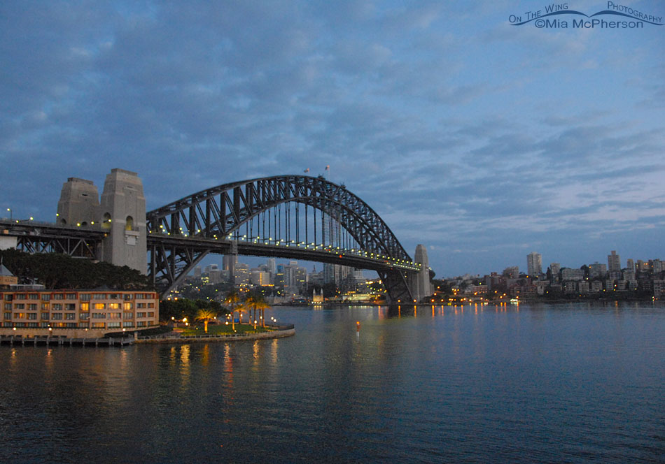 Sydney Harbour Bridge before dawn, Sydney, New South Wales, Australia