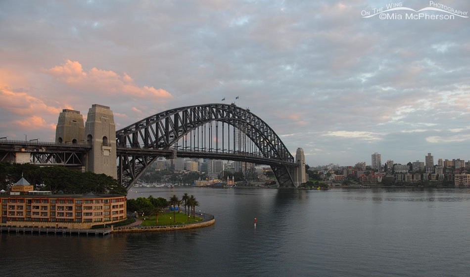 Sydney Harbour Bridge at dawn, Sydney, New South Wales, Australia