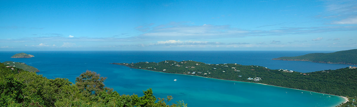 Magen's Bay panorama, St Thomas, U.S. Virgin Islands