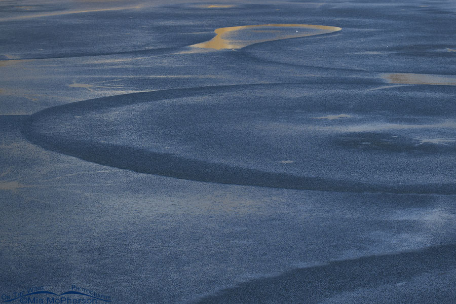 Patterns in ice, Salt Lake County, Utah