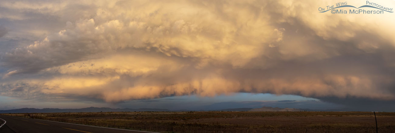 Shelf cloud over Bear River MBR looking towards the north on October 23, 2023 - Composite