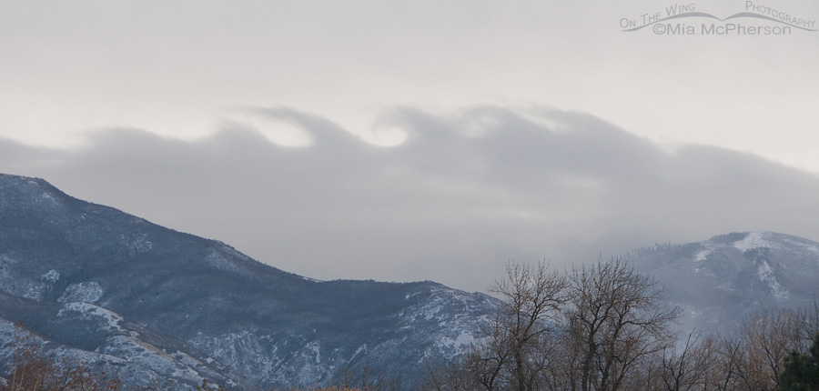 Kelvin Helmholtz instability clouds from I-15, Davis County, Utah