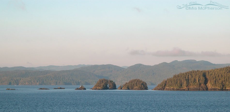 Cruising islands off of the coast of Alaska