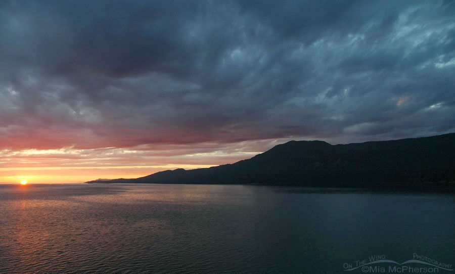 Somewhere off the coast of Alaska - Last sunset for a period of over two weeks