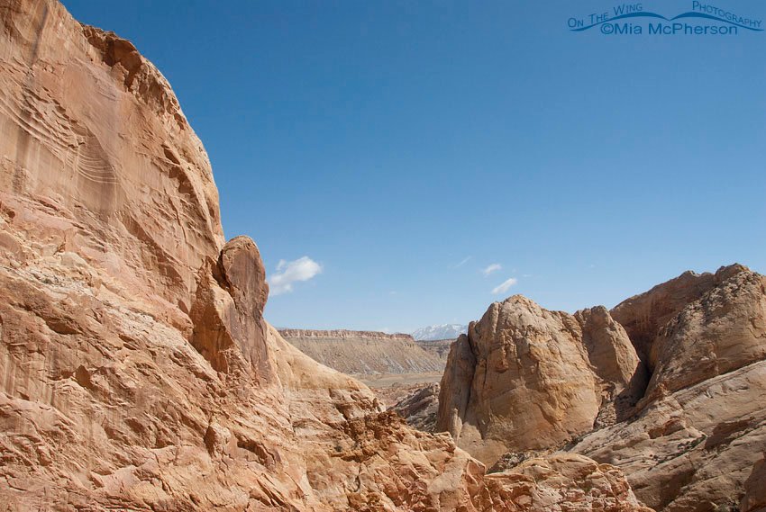 View through the rocks at Burr Trail, Burr Trail, Garfield County, Utah