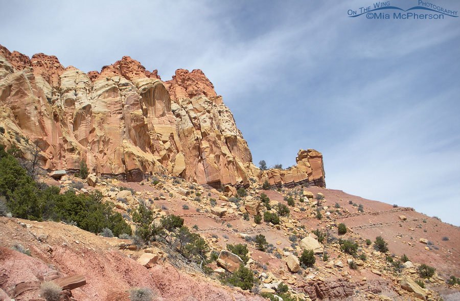 Layers of time show well at Burr Trail, Wayne County or Garfield County, Utah