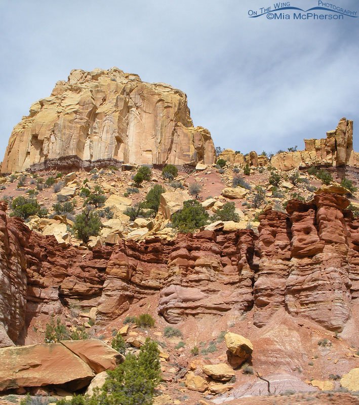 Different layers of time periods in Burr Trail, Wayne County or Garfield County, Utah