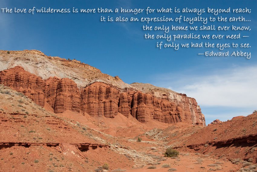 Capitol Reef NP on a clear day, Capitol Reef National Park, Wayne County, Utah