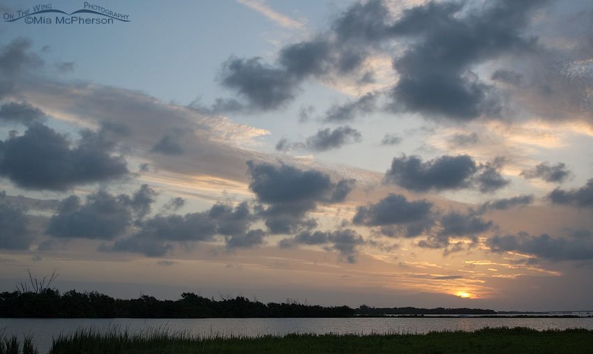 Sunrise over the lagoon at Fort De Soto County Park, Pinellas County, Florida