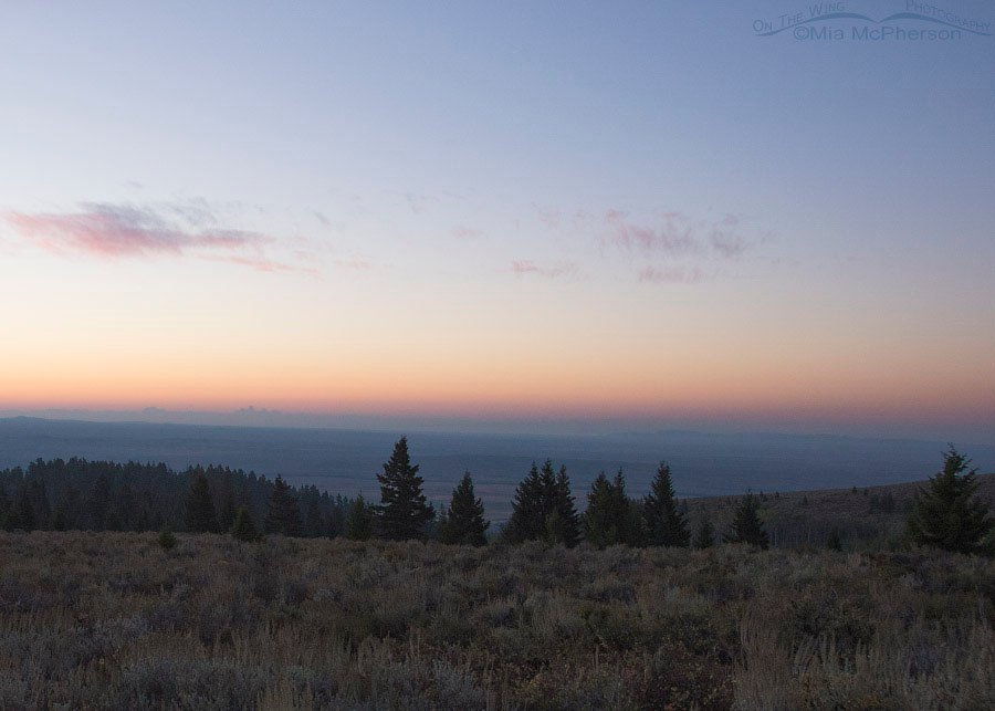 Looking towards the west side of the Tetons from Clark County, Idaho