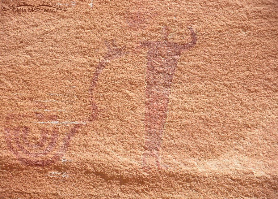 Human and Snake Pictograph, San Rafael Swell, Emery County, Utah