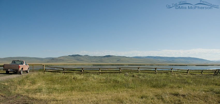 View from campsite #6 at the lower lake, Red Rock Lakes National Wildlife Refuge, Centennial Valley, Beaverhead County, Montana