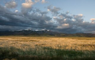 Stormy sky over Red Rock Lakes National Wildlife Refuge