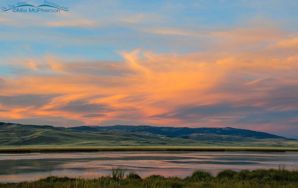 Colorful clouds at sunset from Red Rock Lakes NWR, Centennial Valley, Beaverhead County, Montana