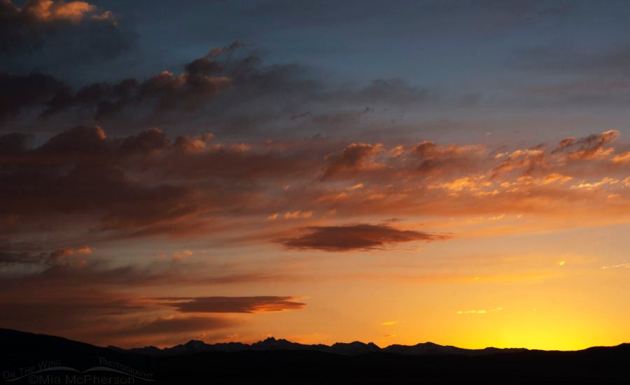 Colorful sunrise over Red Rock Lakes National Wildlife Refuge, Centennial Valley, Beaverhead County, Montana