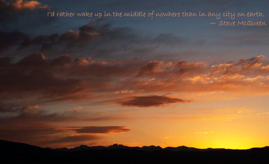 Colorful sunrise over Red Rock Lakes National Wildlife Refuge, Centennial Valley, Beaverhead County, Montana