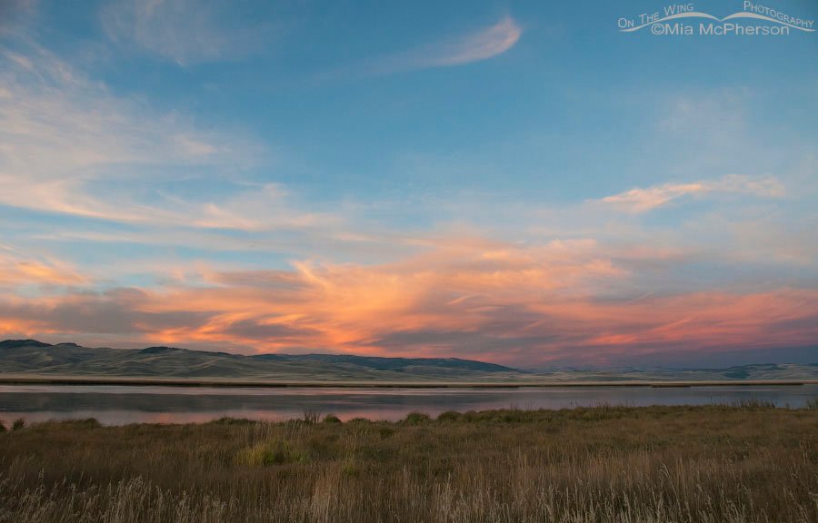 Sunset and watercolor skies at Red Rock Lakes National Wildlife Refuge, Centennial Valley, Beaverhead County, Montana