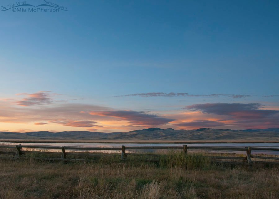 Red Rock Lakes NWR September sunset at the Lower Lake, Centennial Valley, Beaverhead County, Montana