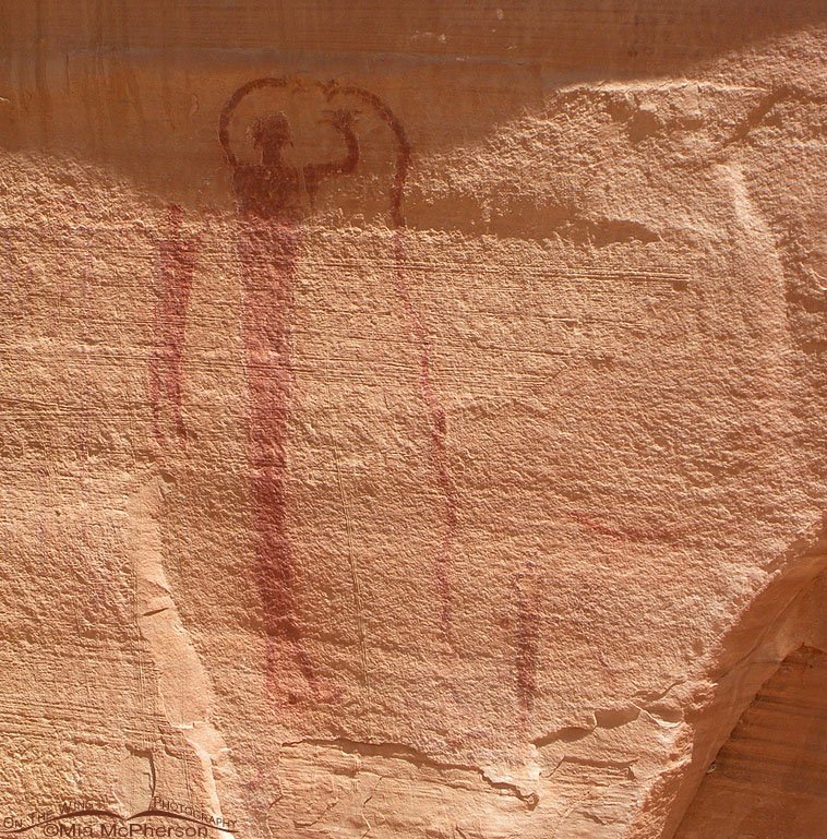 Ancient people rock art pictograph at Buckhorn Wash, San Rafael Swell, Emery County, Utah