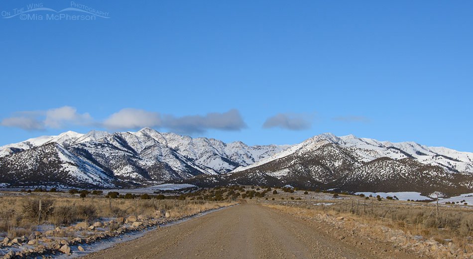 Snow-topped Stansbury Mountains in February, West Desert, Tooele County, Utah